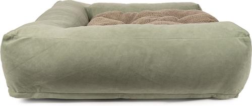 Show full view: Carolina Pet Couch Dog Bed with Removable Cover, Green, Medium slide 4 of 9