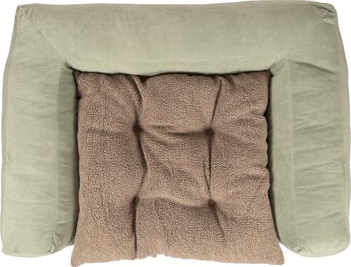 Show full view: Carolina Pet Couch Dog Bed with Removable Cover, Green, Medium slide 6 of 9