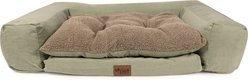 Carolina Pet Couch Dog Bed with Removable Cover, Green, Medium