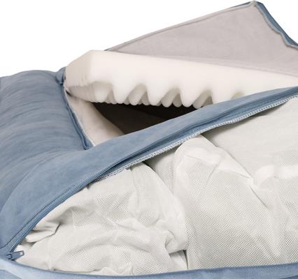 Show full view: Carolina Pet Couch Dog Bed with Removable Cover, Blue, Small slide 7 of 9