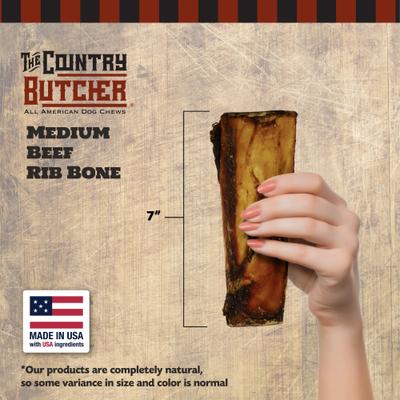 Show full view: The Country Butcher Rib Bone Dog Treat, 8 count slide 3 of 8
