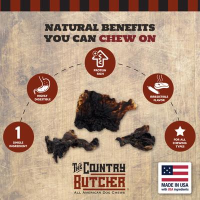 Show full view: The Country Butcher Turkey Waddles Natural Dog Chews, 7-oz bag slide 4 of 9