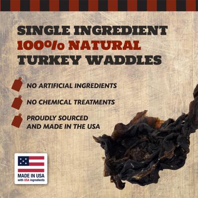 Show full view: The Country Butcher Turkey Waddles Natural Dog Chews, 7-oz bag slide 7 of 9