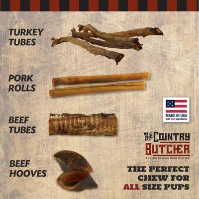 Show full view: The Country Butcher Turkey Tubes Natural Dog Chews, Large, 1.2-oz slide 8 of 8