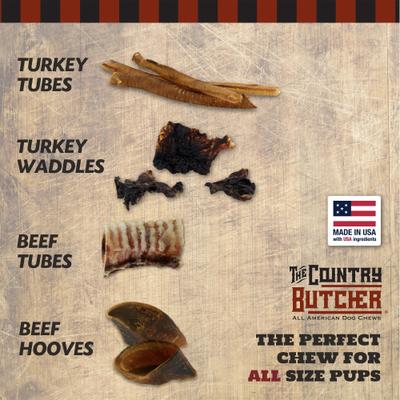 Show full view: The Country Butcher Turkey Tubes Natural Dog Chews, Medium, 1.4-oz slide 8 of 8
