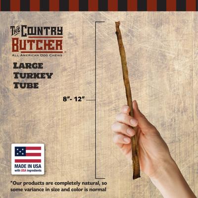 Show full view: The Country Butcher Turkey Tubes Natural Dog Chews, Large, 1.2-oz slide 3 of 8