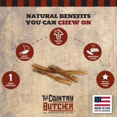 Show full view: The Country Butcher Turkey Tubes Natural Dog Chews, Medium, 1.4-oz slide 4 of 8