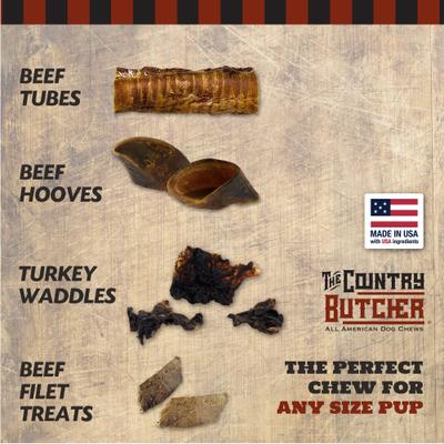 Show full view: The Country Butcher Beef Hooves Dog Treats, 15 count slide 8 of 10