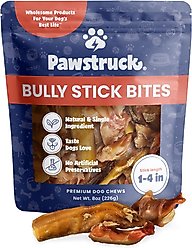 Pawstruck Bully Stick Bites Dog Treats, 8-oz bag