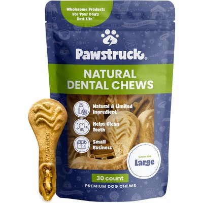 Pawstruck Pawstruck Dental Chew Brush Large Dogs Treats, 30 count