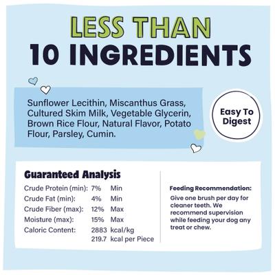 Show full view: Pawstruck Dental Chew Brush Small Dogs Treats, 15 count slide 8 of 12