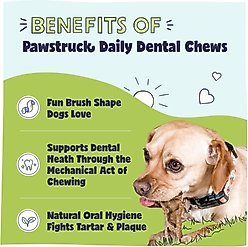 Pawstruck Dental Chew Brush Small Dogs Treats, 15 count slide 2 of 9