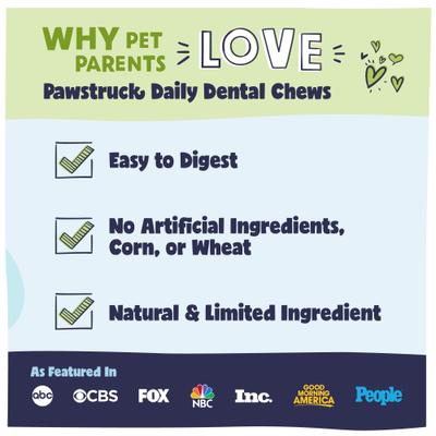 Show full view: Pawstruck Dental Chew Brush Small Dogs Treats, 15 count slide 4 of 12