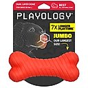 Playology Beef Scented Dual Layer Bone Dog Toy, Jumbo