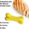 Show in main carousel: Playology Chicken Scented Dual Layer Bone Dog Toy, Medium slide 4 of 9