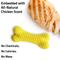 Show in main carousel: Playology Chicken Scented Dual Layer Bone Dog Toy, Medium slide 6 of 11