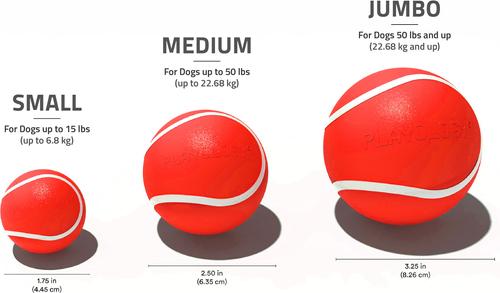 Show full view: Playology Beef Scented Squeaky Chew Ball Dog Toy, Medium slide 5 of 9