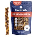 Pawstruck Braided Bully Sticks Dog Treats, 1-lb bag, 9-in