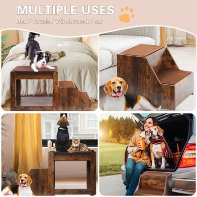 Show full view: Yafylly Bunk Bed Dog & Cat Bed, Brown slide 5 of 9