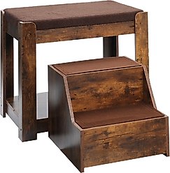 Yafylly Bunk Bed Dog & Cat Bed, Brown