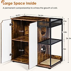 Yafylly Cat Litter Box Enclosure slide 2 of 9
