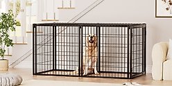 Yafylly Metal Dog Crate, Black, 63 Inch slide 2 of 9