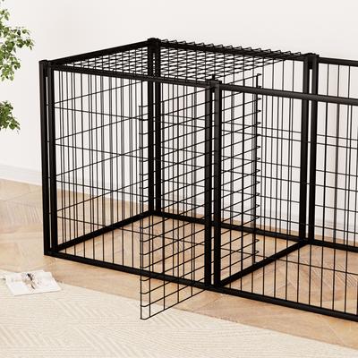 Show full view: Yafylly Metal Dog Crate, Black, 63 Inch slide 6 of 9