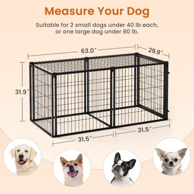 Show full view: Zeus & Ruta Dog Crate, Black, 63 inch slide 5 of 7