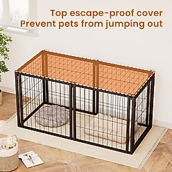Zeus & Ruta Dog Crate, Black, 47.2 inch slide 2 of 7