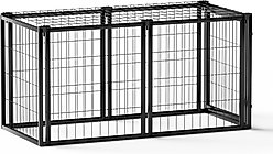 Zeus & Ruta Dog Crate, Black, 47.2 inch