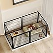 Show in main carousel: Yafylly Wire Dog Crate, Black, 48 Inch slide 9 of 9