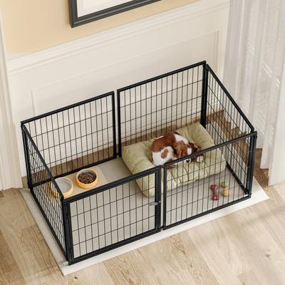Show full view: Yafylly Wire Dog Crate, Black, 48 Inch slide 9 of 9