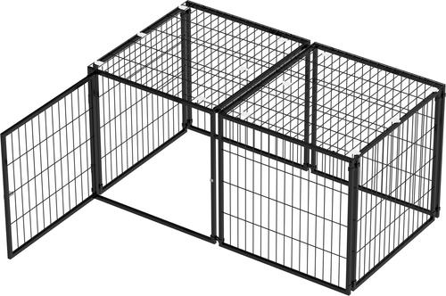 Show full view: Yafylly Wire Dog Crate, Black, 48 Inch slide 5 of 9