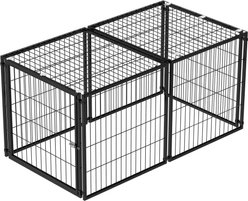 Yafylly Wire Dog Crate, Black, 48 Inch