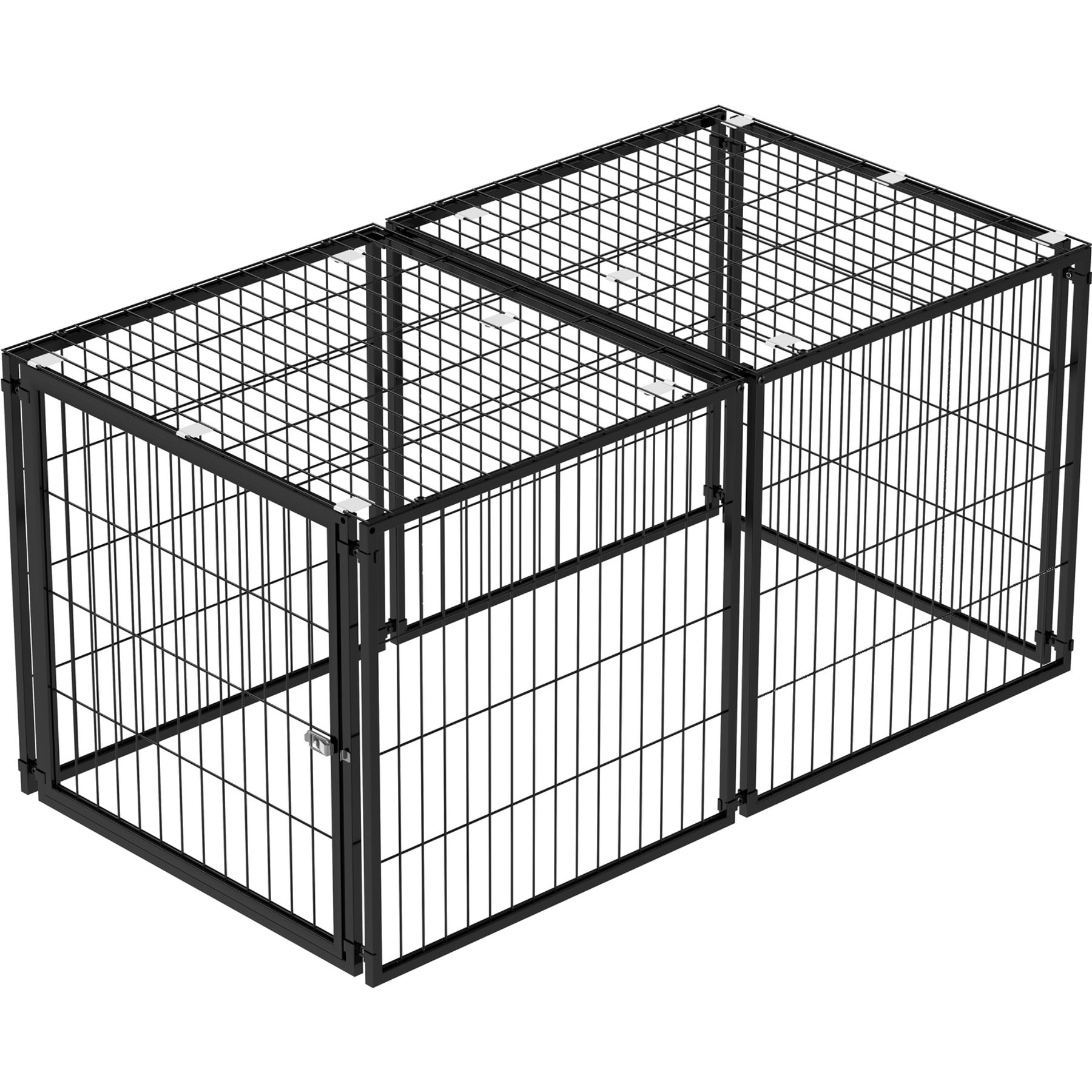 Yafylly Wire Dog Crate, Black, 48 Inch