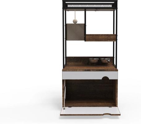 Show full view: Yafylly Cat Tree & Litter Box Enclosure slide 7 of 9