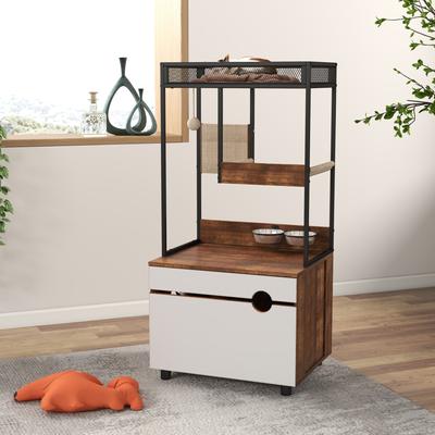 Show full view: Yafylly Cat Tree & Litter Box Enclosure slide 9 of 9