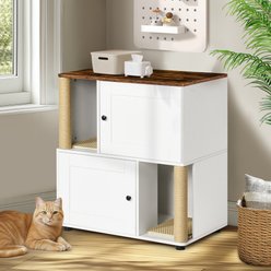 Yafylly Double Cat Litter Box Enclosure slide 2 of 8