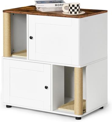 Show full view: Yafylly Double Cat Litter Box Enclosure slide 5 of 9