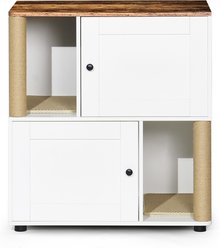 Yafylly Double Cat Litter Box Enclosure