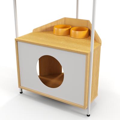 Show full view: Yafylly 58-in Cat Tree & Condo with Feeding Station slide 6 of 7