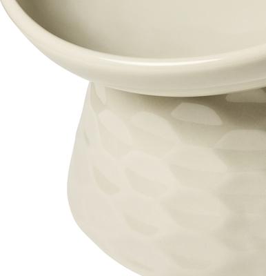 Show full view: Frisco Elevated Tilted Cat Bowl, Cream, Small: 2 cup slide 3 of 8