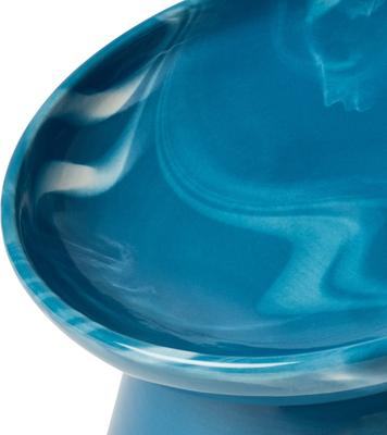Show full view: Frisco Elevated Tilted Cat Bowl, Blue Marble, Small: 2 cup slide 3 of 8