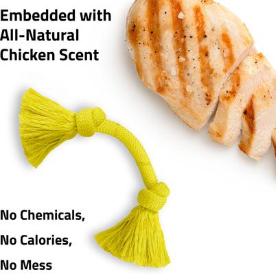 Show full view: Playology Dri-Tech Rope Dog Toy, Medium, Chicken slide 4 of 9