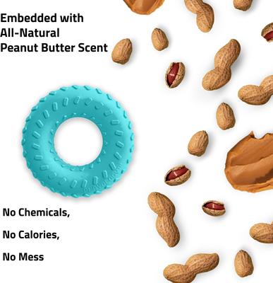 Show full view: Playology Peanut Butter Scented Dual Layer Ring Dog Toy, Small slide 4 of 8