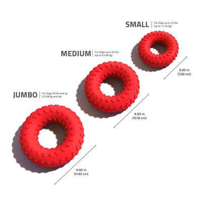 Show full view: Playology Beef Scented Dual Layer Ring Dog Toy, Medium slide 6 of 9