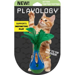 Playology Wobbler Feather & Bell Cat Toy
