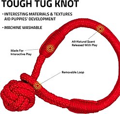 Playology Beef Scented Young & Active Tough Tug Knot Dog Toy, Medium slide 2 of 6