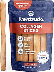 Pawstruck Collagen Stick Dog Treats, Large, 5 count