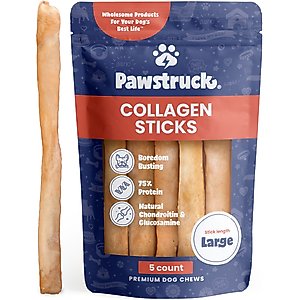 Pawstruck Collagen Stick Dog Treats, Large, 5 count